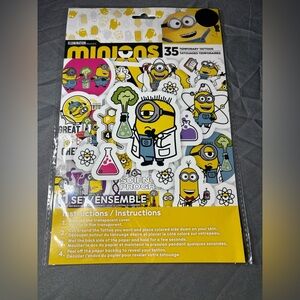 35 NEW Minions Temporary Tattoos Set